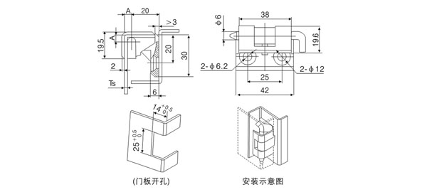 開關(guān)柜門鎖